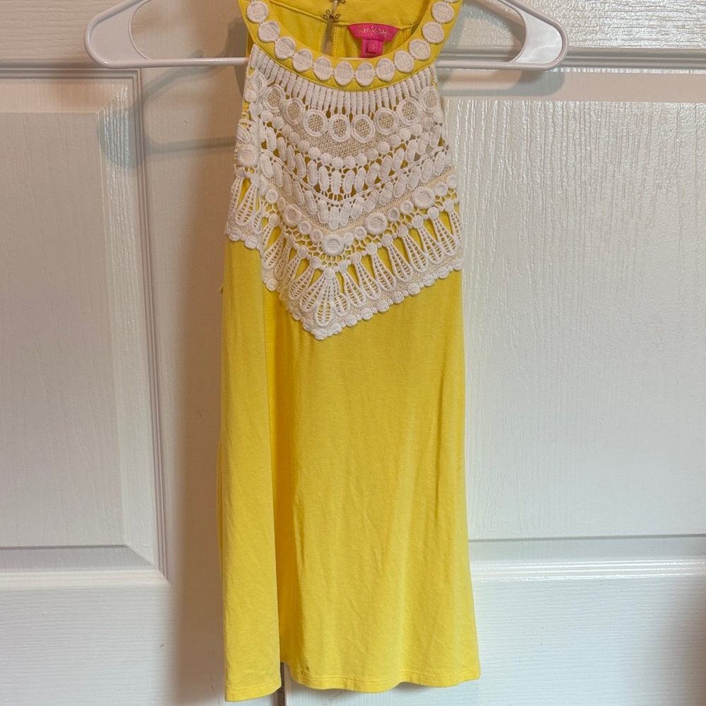Lilly Pulitzer, Women Small Top with White crochet Detail